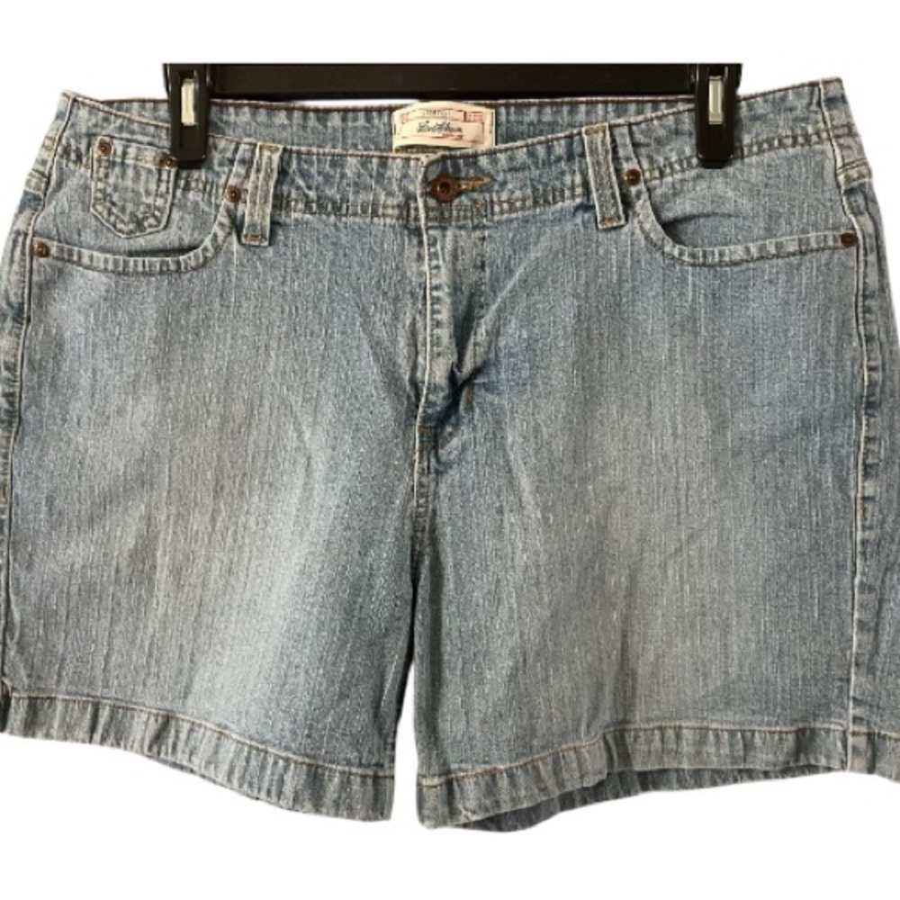 Levi Strauss Stretch Shorts, Denim, Light Wash, Sz 18, Grunge, Punk, Vintage​
